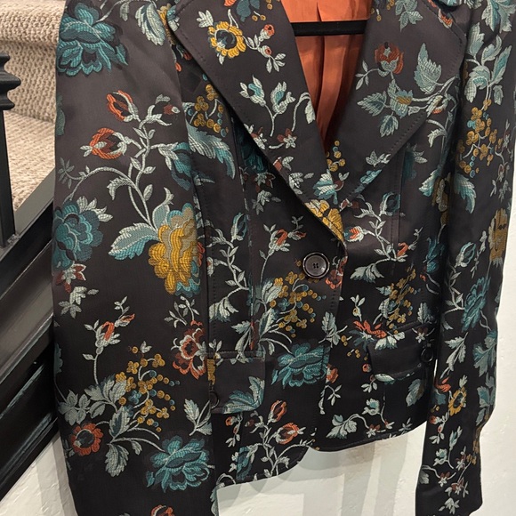 Floral Multi Color Blazer Women’s Size 42 Small XS - Picture 5 of 17
